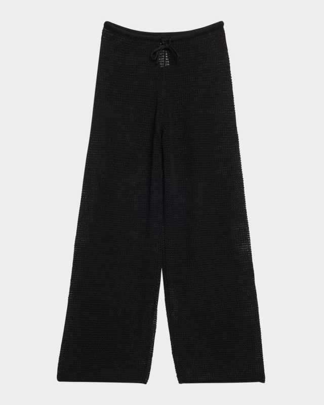 Linen Knit Drawstring Pants